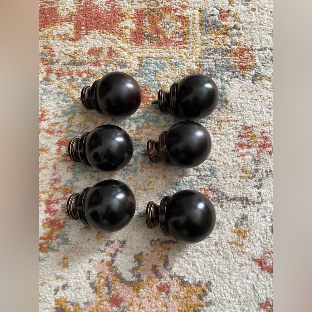 Better Home and Gardens curtain rod finials